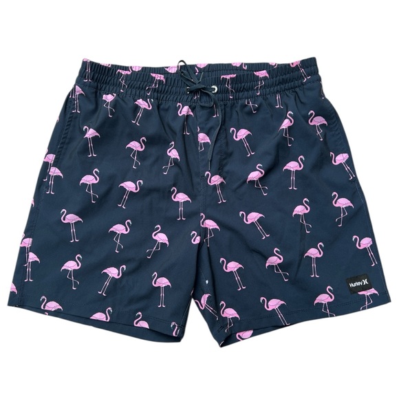 Hurley Men’s Cannonball Volley Flamingo Boardshort Navy Summer,‎ Size Large - Picture 1 of 8